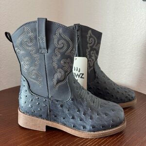 Pawz NWT Kids Blue Western Cowboy Boots Size 3 New